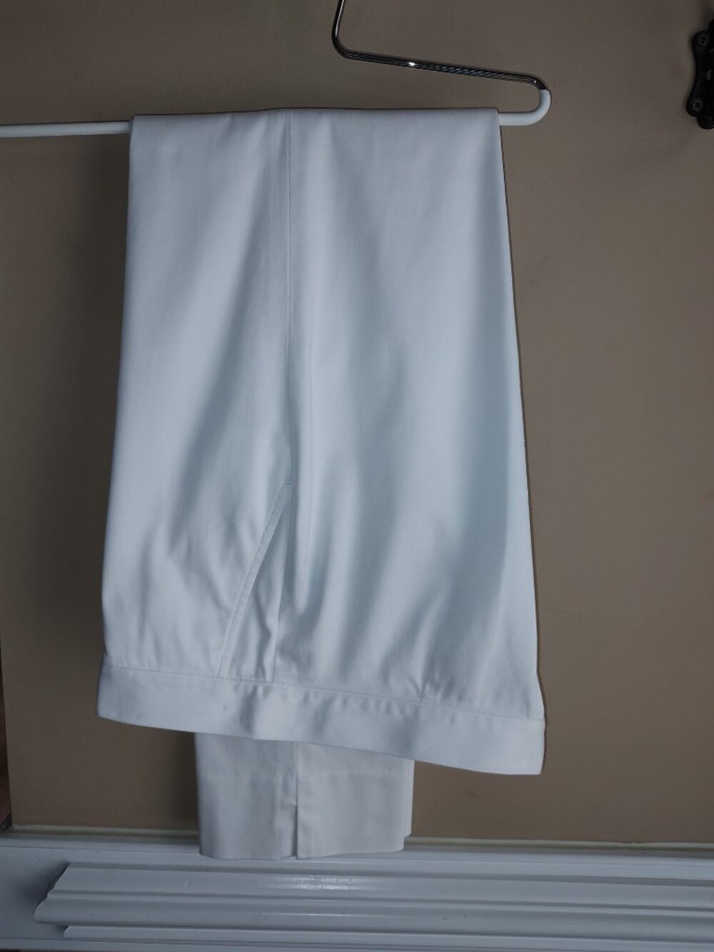 RALPH LAUREN PANTS SLIM LEG COTTON STRETCH FLAT FRONT SIDE ZIP SIDE POCKETS SZ 6